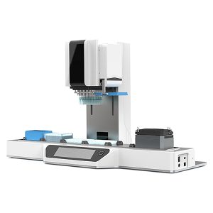 estação de trabalho automatizada para manuseio de líquidos